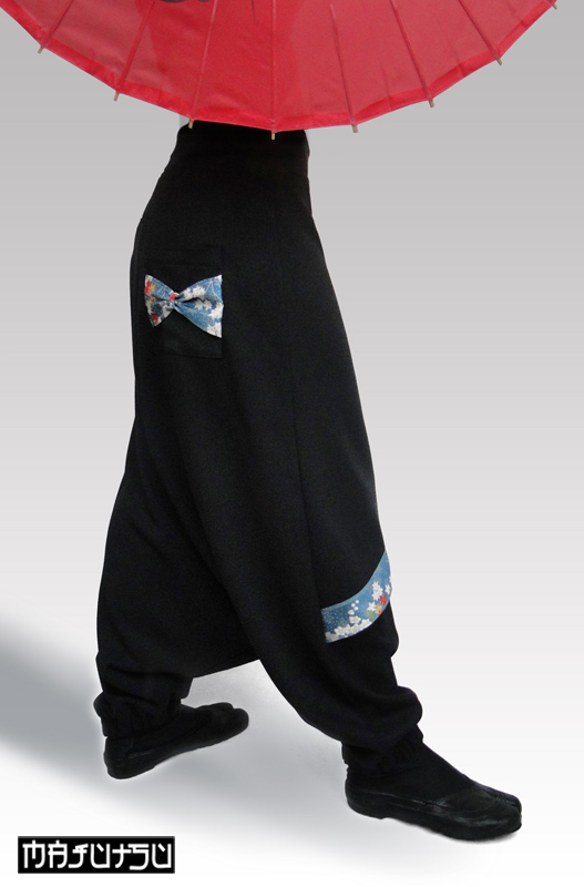 Harem Pants Japanese Kimono Skirt Blue_Pants & Jeans_3.jpg